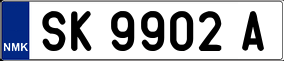 Trailer License Plate